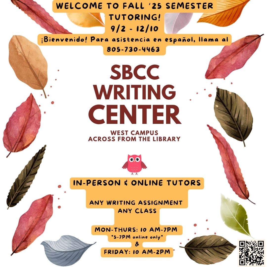 Fall 2025 Semester Tutoring Info